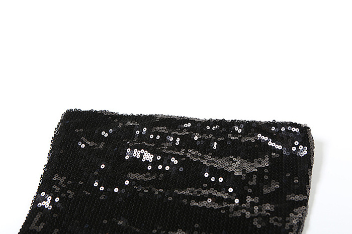 SUPER WHOLESALE | Sleeveless Short Tight-fitting Sequined Short Pants Two-Piece Set