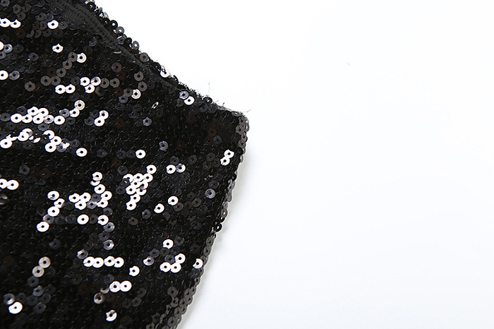 SUPER WHOLESALE | Sleeveless Short Tight-fitting Sequined Short Pants Two-Piece Set