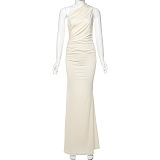 SUPER WHOLESALE | One-Shoulder Floor-Length Dress