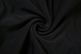 SUPER WHOLESALE | Short Sleeve Strapless Hollow High-End Velvet Patchwork Bubble Dress