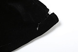 SUPER WHOLESALE | High-End Velvet Strapless Sleeveless Patchwork Puff Dress