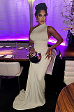 SUPER WHOLESALE | One-Shoulder Floor-Length Dress