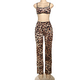 SUPER WHOLESALE | Leopard Print High Waist Tight-fitting Pants Two-Piece Set