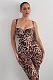 SUPER WHOLESALE | Leopard Print Butt Lift Tight-fitting Jumpsuit