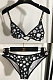 SUPER WHOLESALE | Metal Strap Buckle 2Pieces Swimwear in Monogram