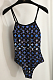 SUPER WHOLESALE |  One-piece Swimwear in Black & Blue