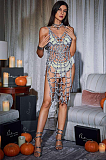 SUPER WHOLESALE | Lycan Spaghetti Cobweb Hollow Dress
