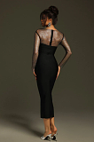 SUPER WHOLESALE | Ruzevich Long Sleeve Crystal Bandage Midi Dress