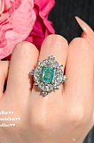 SUPER WHOLESALE | Peacock Green Zircon Jewelry Set
