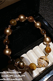 SUPER WHOLESALE | Tiger's Eye And Artificial Pearl Necklace Jewelry Set