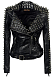 SUPER WHOLESALE |  Studded Zipper Leather Jacket
