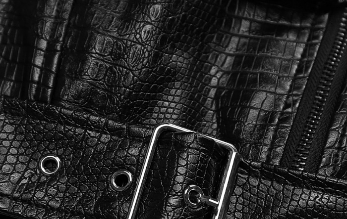 SUPER WHOLESALE |  Studded Zipper Leather Jacket