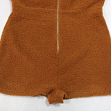SUPER WHOLESALE |  Zipped Patchwork Romper