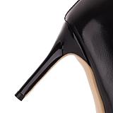 SUPER WHOLESALE | Pointed Toe Patent Leather Stretch Pants Boots in Black
