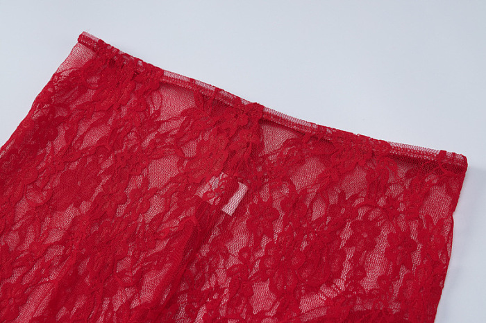 SUPER WHOLESALE | Lace Strapless Jumpsuit