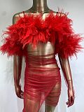 SUPER WHOLESALE | Satine Spaghetti Tulle Maxi Dress With Gloves