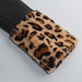 SUPER WHOLESALE |  Leopard Print Patchwork Slim-Fit Jacket and Shorts Two-Piece Set