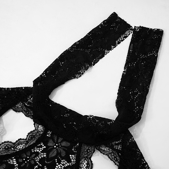 SUPER WHOLESALE | Lace Sheer Cropped Jumpsuit