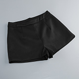 SUPER WHOLESALE |  Leopard Print Patchwork Slim-Fit Jacket and Shorts Two-Piece Set