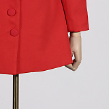 SUPER WHOLESALE | Dacre Back Cutout Flower Blazer In Red