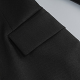 SUPER WHOLESALE |  Leopard Print Patchwork Slim-Fit Jacket and Shorts Two-Piece Set