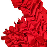 SUPER WHOLESALE |  Margie Cutout Ruffle Tiered Dress In Red