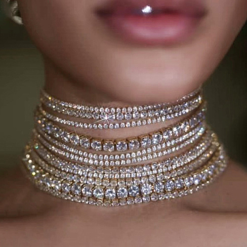SUPER WHOLESALE | Jago Multi Layered Crystal Necklace