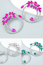 SUPER WHOLESALE | Opal Crystal Circle Earrings