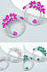 SUPER WHOLESALE | Opal Crystal Circle Earrings