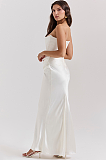 SUPER WHOLESALE |  Brander Floral Print Draped Mini Dress in White