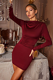SUPER WHOLESALE |  Long Sleeve Ruched Mini Dress