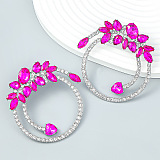 SUPER WHOLESALE | Opal Crystal Circle Earrings