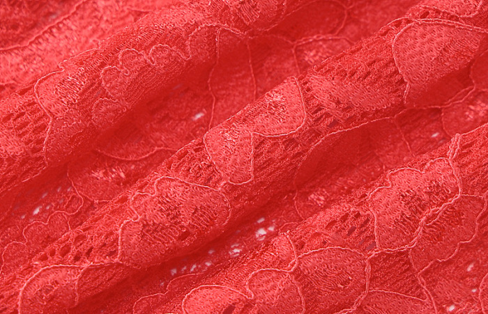 SUPER WHOLESALE |Damien Long Sleeve Lace Maxi Dress In Red