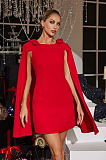 SUPER WHOLESALE | Faustina Bow Cape Mini Dress
