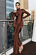 SUPER WHOLESALE | Rumaysa Long Sleeve Twisted Maxi Dress In Brown