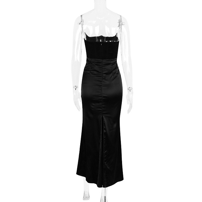 SUPER WHOLESALE | Delicate Strapless Dress (black)