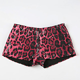 SUPER WHOLESALE | Leopard Sequins Shorts