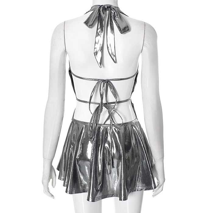 SUPER WHOLESALE | Halter Open Back Dress