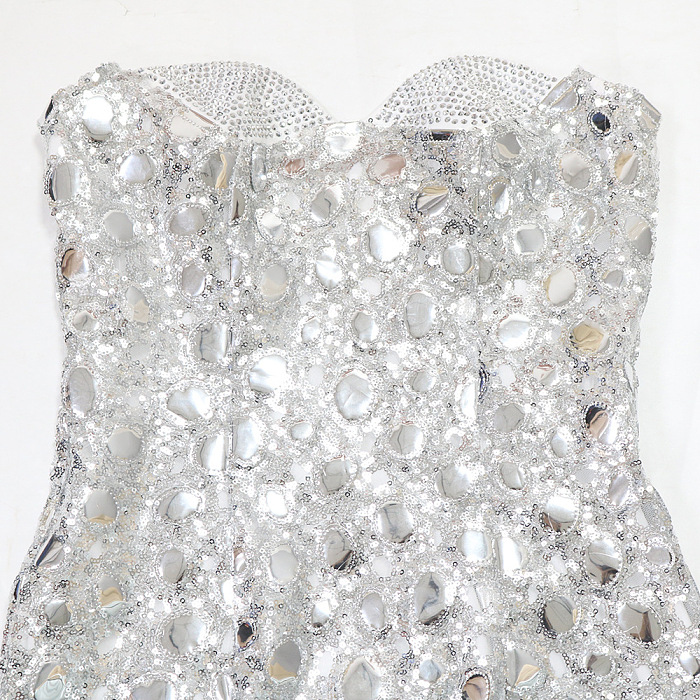 SUPER WHOLESALE | Strapless Bling Bling Mini Dress