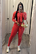 SUPER WHOLESALE | Washed Jumpsuit Set with Coat in Red