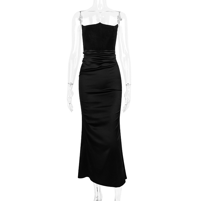 SUPER WHOLESALE | Delicate Strapless Dress (black)