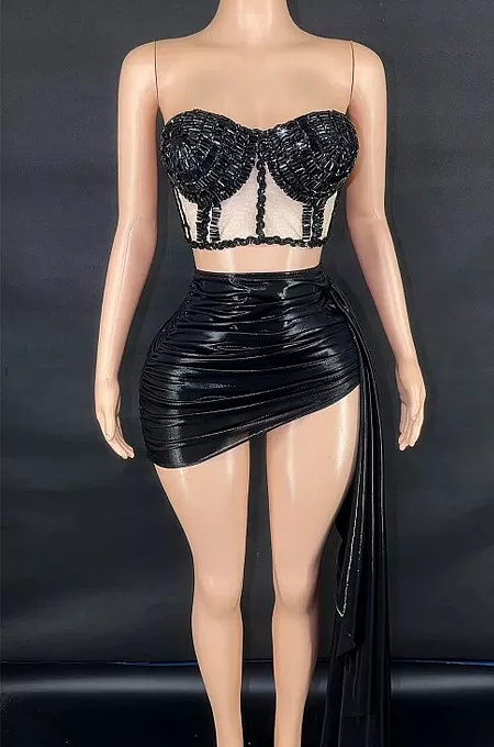 SUPER WHOLESALE |  Grande dress set (black)