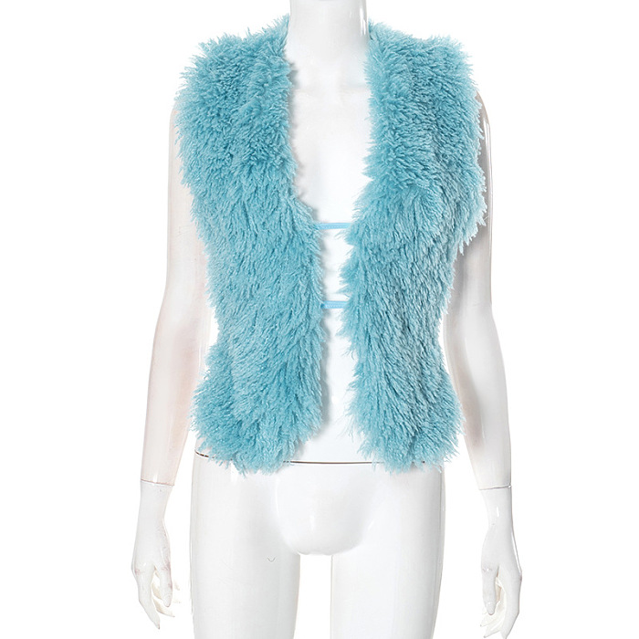 SUPER WHOLESALE | Furry Halter Top