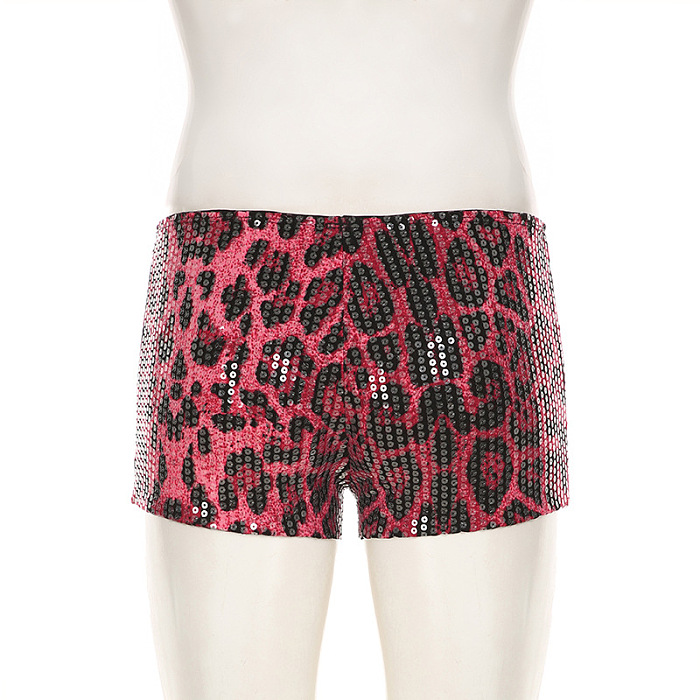 SUPER WHOLESALE | Leopard Sequins Shorts
