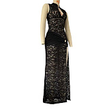 SUPER WHOLESALE |  Lace Split Dress