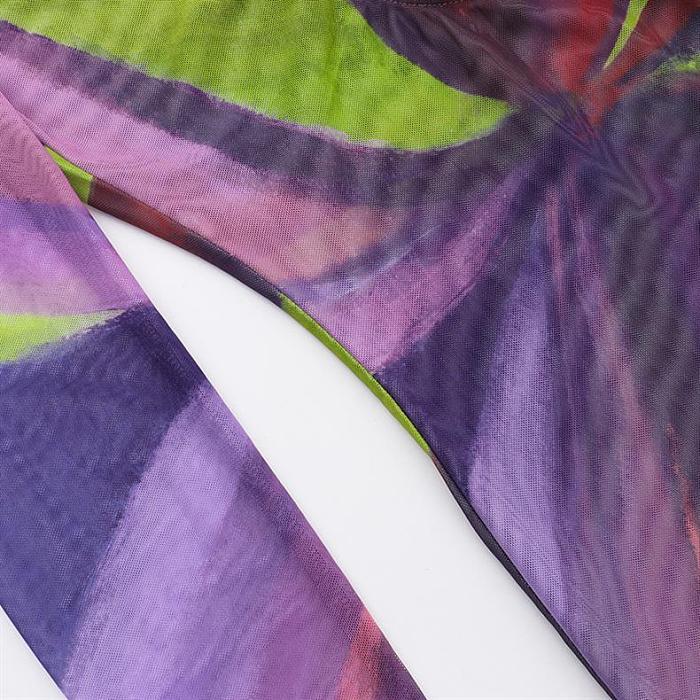 SUPER WHOLESALE | Cut-out Printed Dress