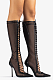 SUPER WHOLESALE |Black mesh lace-up boot