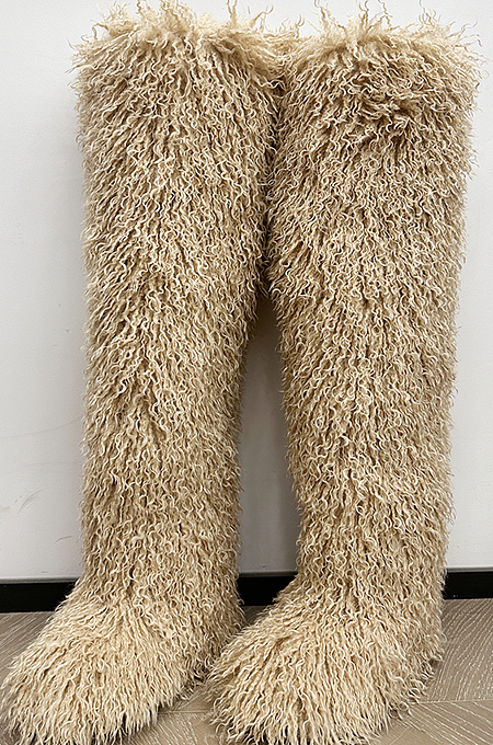 SUPER WHOLESALE |  Over-the-knee Teddy Boots