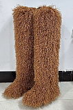 SUPER WHOLESALE |  Over-the-knee Teddy Boots