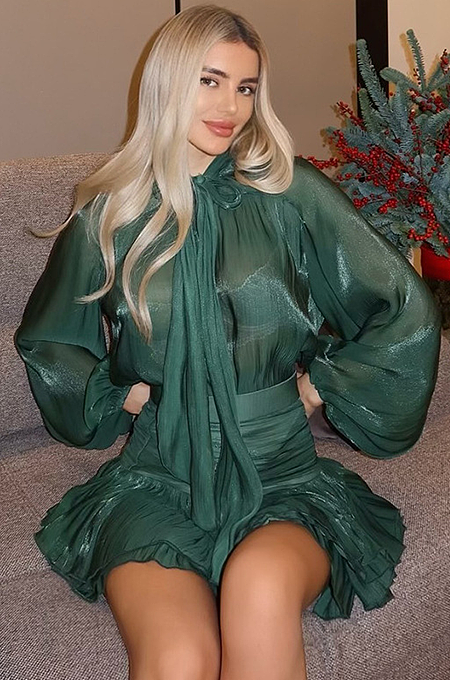 SUPER WHOLESALE | Pleated Ruffled Skirt Set(green)